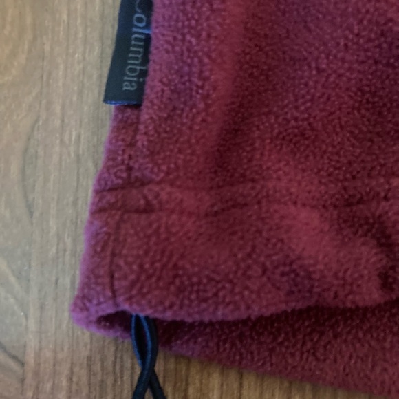 Columbia Burgundy Jacket Fleece Full Zipper - Picture 2 of 4